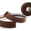 Weichsockelleiste, PVC Sockelleiste Selbstklebend 32 x 23 mm, Flexibel, Dunkelbraun, 25 Meter