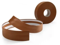 Weichsockelleiste, PVC Sockelleiste Selbstklebend 32 x 23 mm, Flexibel, Hellbraun, 5 Meter