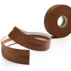 Weichsockelleiste, PVC Sockelleiste Selbstklebend 32 x 23 mm, Flexibel, Nussbaum, 15 Meter