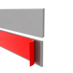 Weichsockelleiste, Sockelleiste Selbstklebend 100 mm, PVC, Flexibel - Grau, 10 Meter