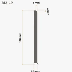 Weichsockelleiste, Sockelleiste Selbstklebend 100 mm, PVC, Flexibel - Grau, 10 Meter