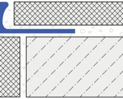 Winkel-Abschlussprofil Dural Durosol Aluminium Länge 100 cm Höhe 8 mm