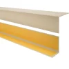 Winkelprofil Selbstklebend 20x20 mm, Hart/PVC Kantenschutzprofil, Winkelleiste für Kanten und Ecken - 100 cm, Beige