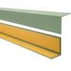 Winkelprofil Selbstklebend 20x20 mm, Hart/PVC Kantenschutzprofil, Winkelleiste für Kanten und Ecken - 100 cm, Hellgrün
