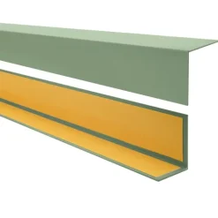 Winkelprofil Selbstklebend 20x20 mm, Hart/PVC Kantenschutzprofil, Winkelleiste für Kanten und Ecken - 100 cm, Hellgrün