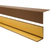 Winkelprofil Selbstklebend 20x20 mm, Hart/PVC Kantenschutzprofil, Winkelleiste für Kanten und Ecken - 100 cm, Braun