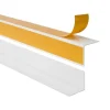 Winkelprofil Selbstklebend 40x40 mm, Hart-PVC Kantenschutzprofil, Winkelleiste für Innenecken - 200 cm, Weiß