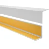 Winkelprofil Selbstklebend 20x20 mm, Hart/PVC Kantenschutzprofil, Winkelleiste für Kanten und Ecken - 150 cm, Grau