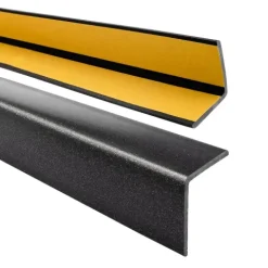 Winkelprofil Selbstklebend 27x27mm, PVC Kantenschutzprofil, Winkelleiste für Kanten und Ecken, Flexibel, L-Form - 130 cm, Messing