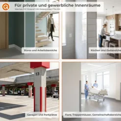 Winkelprofil Selbstklebend 27x27mm, PVC Kantenschutzprofil, Winkelleiste für Kanten und Ecken, Flexibel, L-Form - 165 cm, Silber