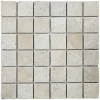 Wohnrausch Natursteinmosaik Travertin CREMA 4,8 x 4,8 cm, getrommelt, beige