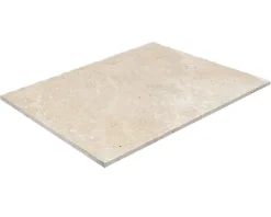 Wohnrausch Travertin Fliesen EXTRA LIGHT 61 x 40,6 x 1,2 cm, getrommelt, beige