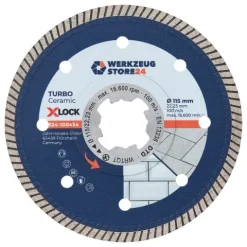 WS24 Diamanttrennscheibe X-Lock® Premium Feinsteinzeug 115 mm - WS24-100434