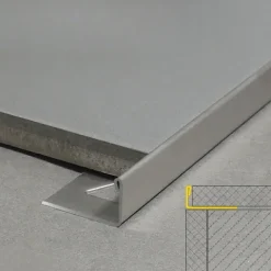 10x Edelstahl Fliesenschiene Winkelprofil L-Profil L250cm 11mm gebürstet