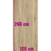 XXL Feinsteinzeug Wand- und Bodenfliese Count Cedar 120x260 cm