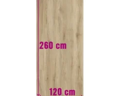 XXL Feinsteinzeug Wand- und Bodenfliese Count Cedar 120x260 cm