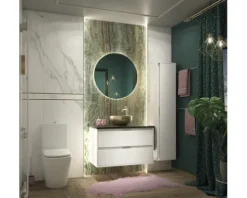 XXL Feinsteinzeug Wand- und Bodenfliese Nephrite poliert 120 x 260 cm 7 mm