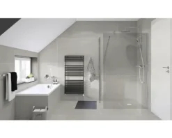 XXL Feinsteinzeug Wand- und Bodenfliese Structure Gris matt grau 120 x 260 cm 6 mm