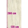 XXL Feinsteinzeug Wand- und Bodenfliese Venato Panna poliert 120 x 260 cm 7 mm