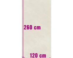 XXL Wand- und Bodenfliese Always Cream Natural 120x260 cm