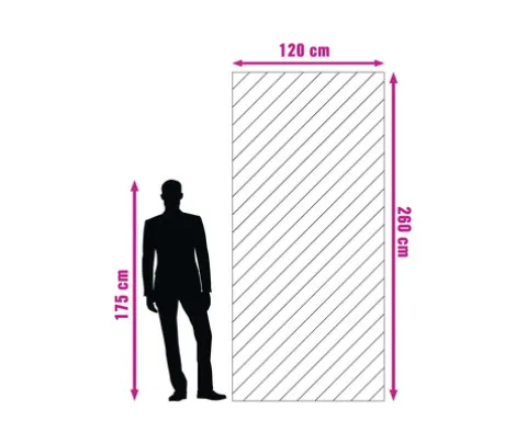 XXL Wand- und Bodenfliese Always Dark Natural 120x260 cm