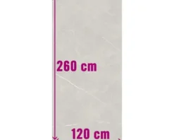 XXL Wand- und Bodenfliese Always Pearl Natural 120x260 cm