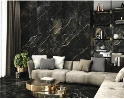 XXL Wand- und Bodenfliese Darkstone Forest Pulido 120x120 cm