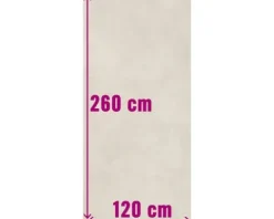 XXL Wand- und Bodenfliese Fresh Ivory Natural 120x260 cm